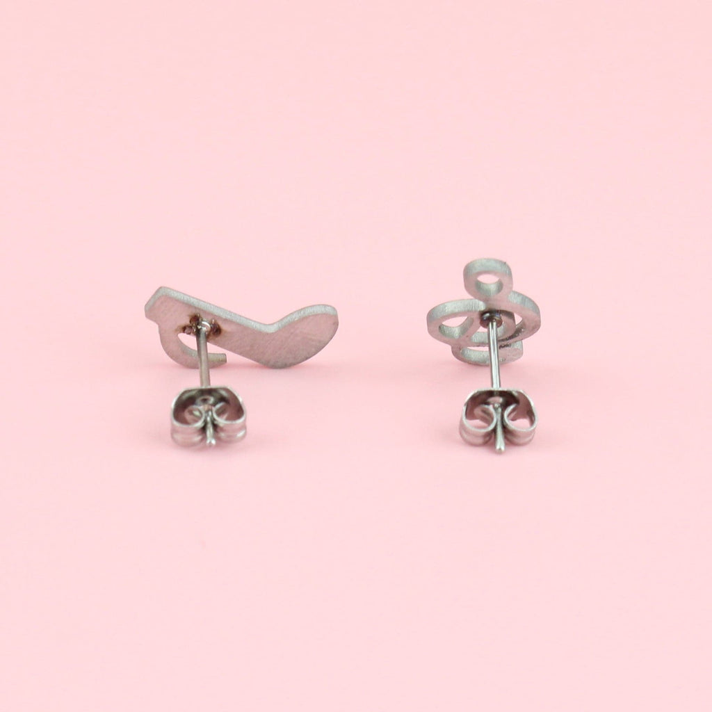 Treble Clef & Quaver Stud Earrings