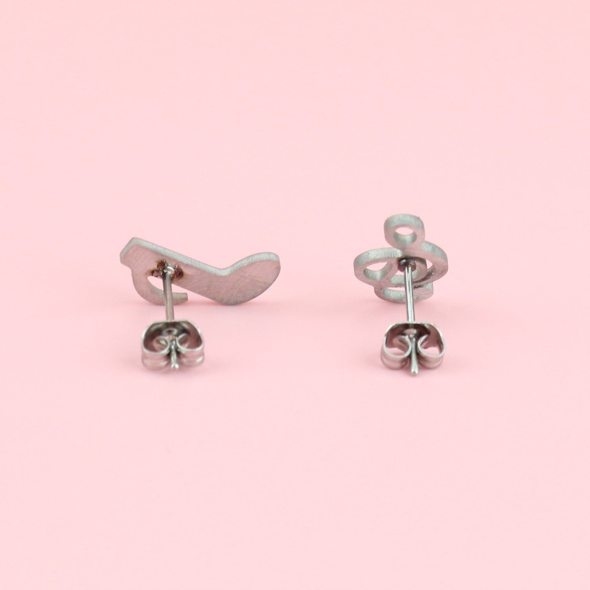 Treble Clef & Quaver Stud Earrings