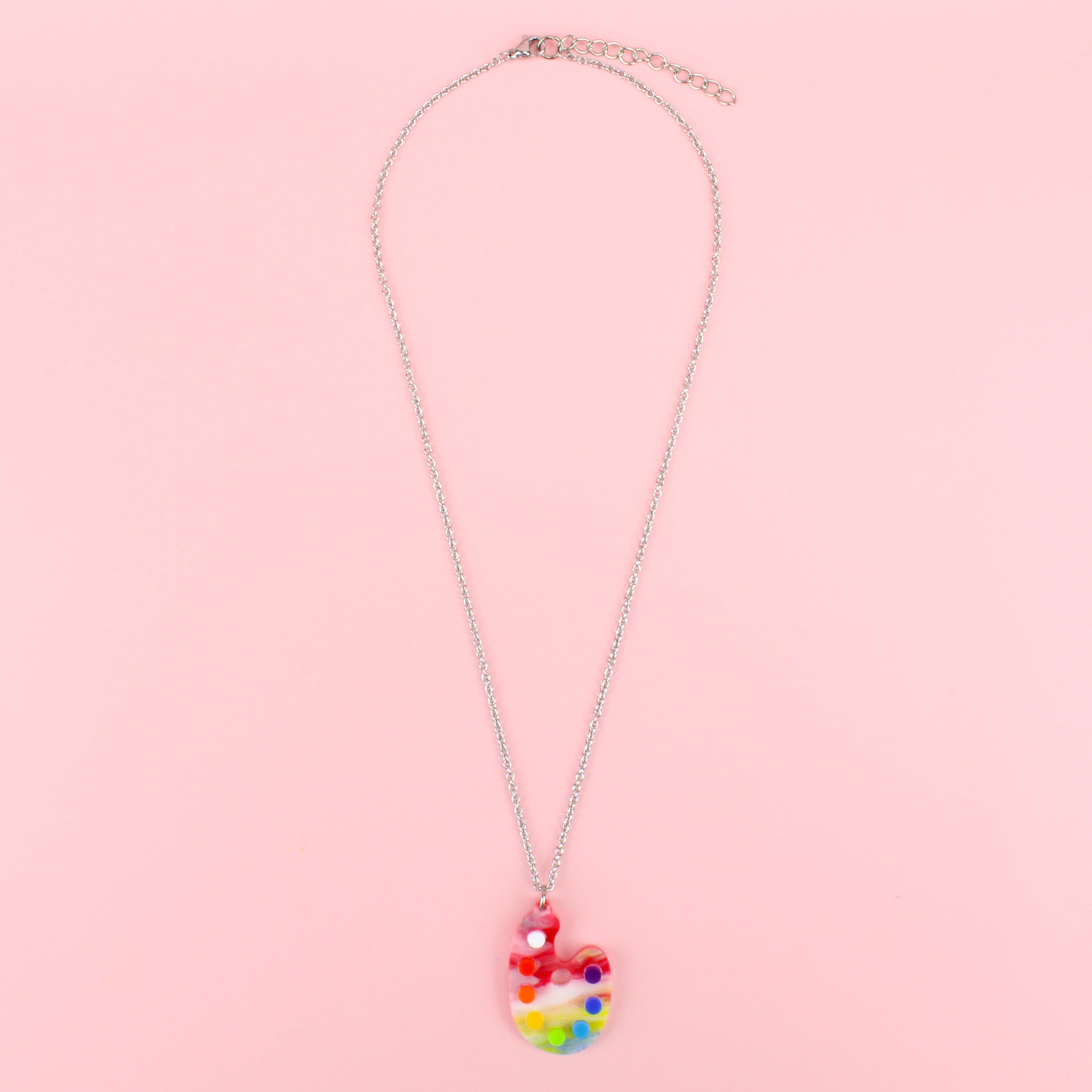 This Is An Art Palette Necklace