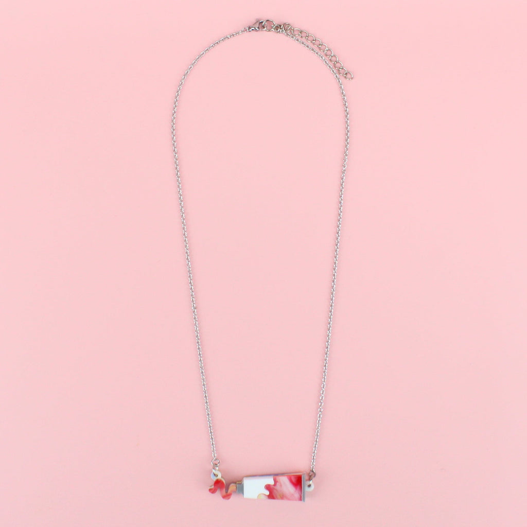 This Is An Art Paint Tube Necklace