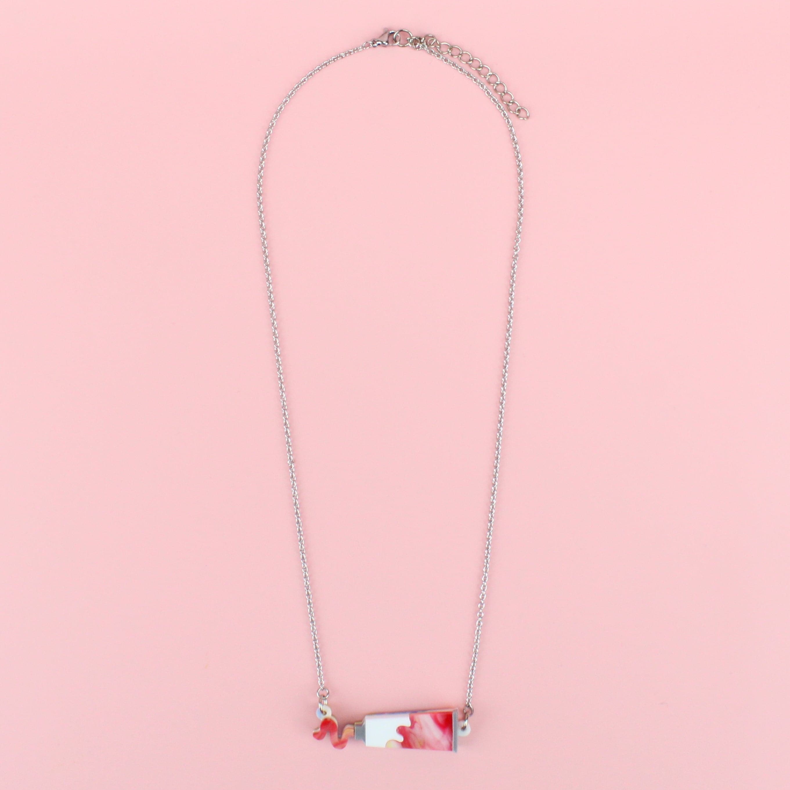 This Is An Art Paint Tube Necklace