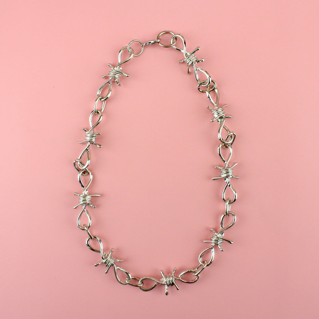 Thick Barbed Wire Necklace