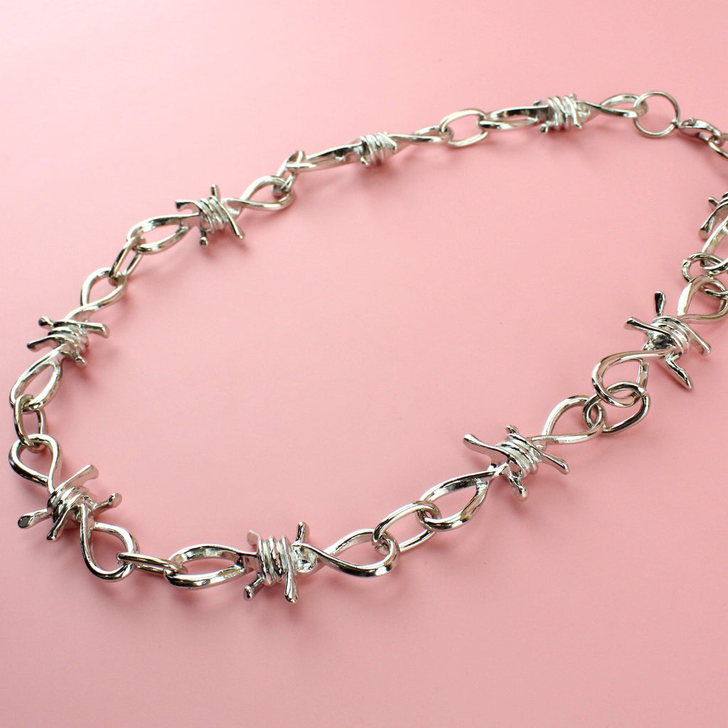 Thick Barbed Wire Necklace