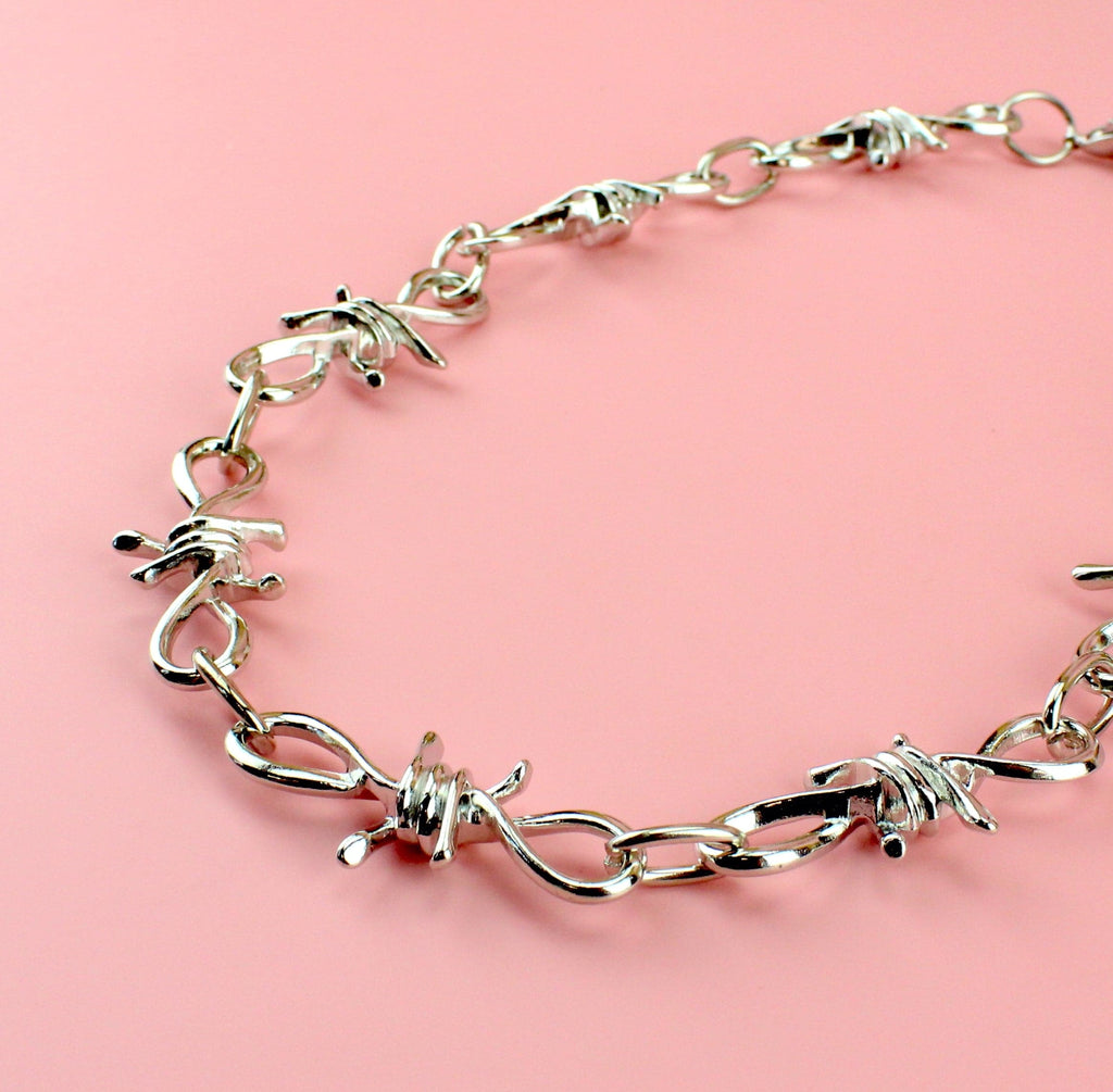 Thick Barbed Wire Necklace