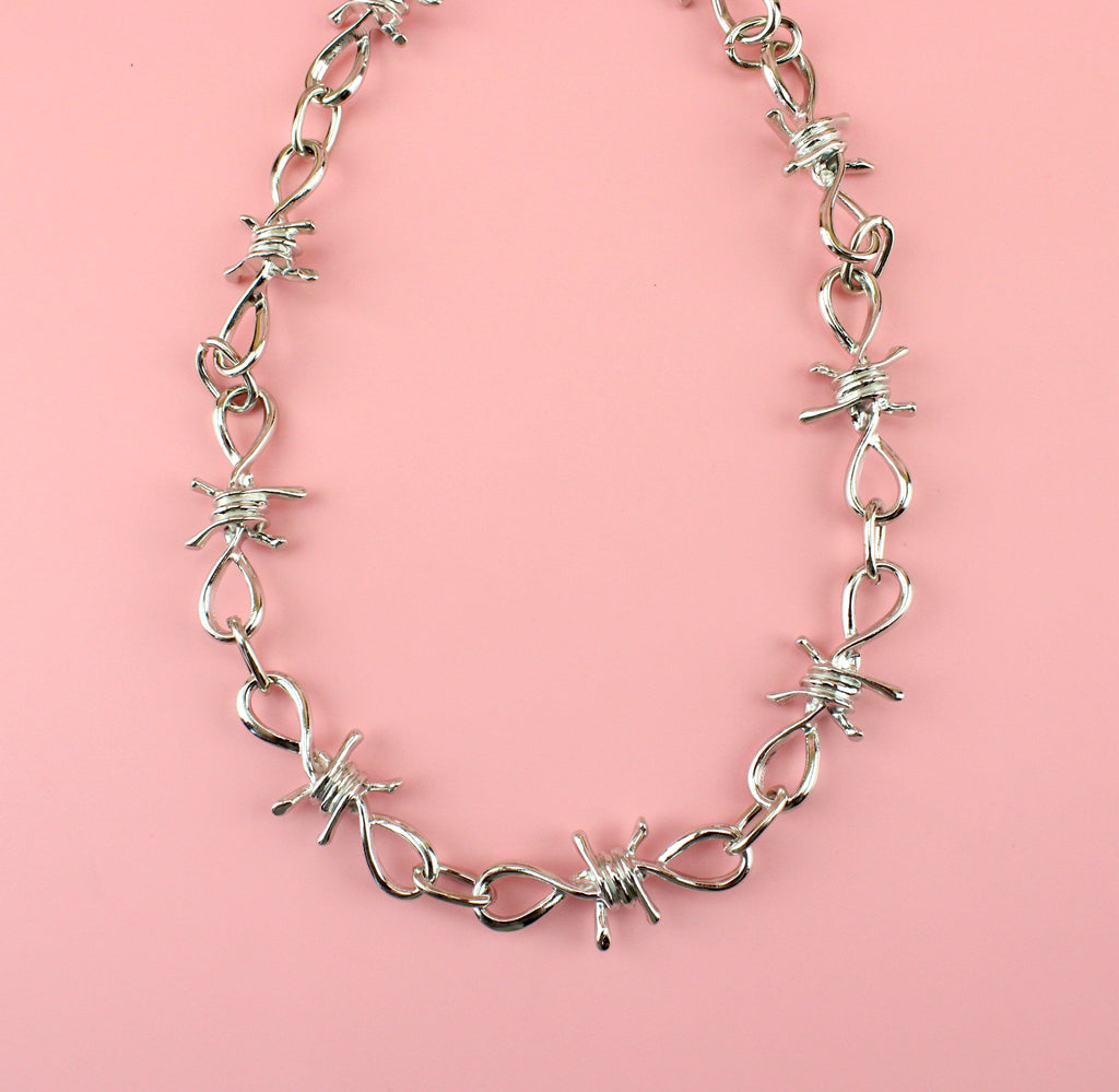 Thick Barbed Wire Necklace