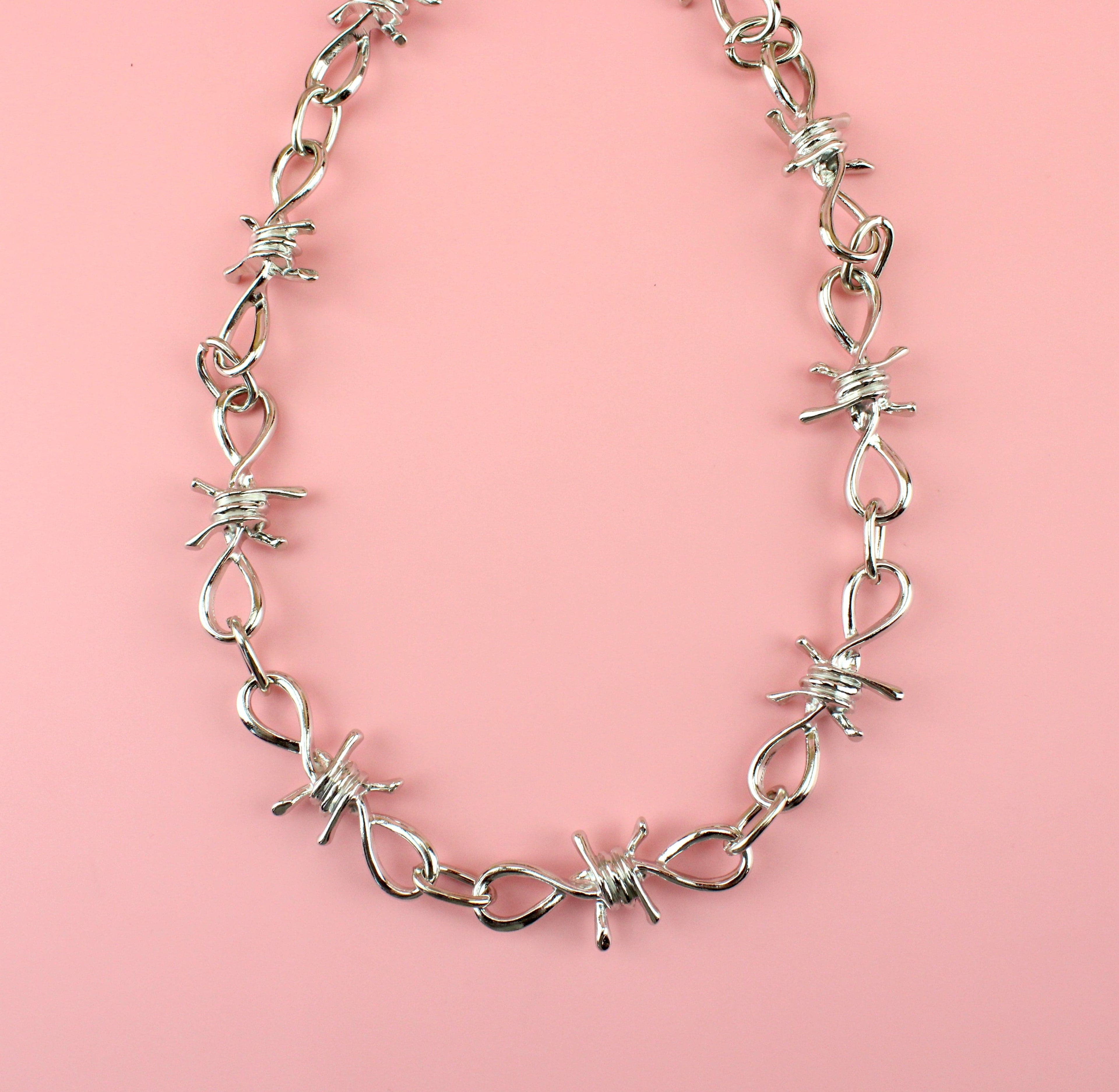 Thick Barbed Wire Necklace