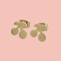 Tiny Cherry Stud Earrings (Gold Plated)