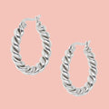 Twist and Shout Hoop Earrings