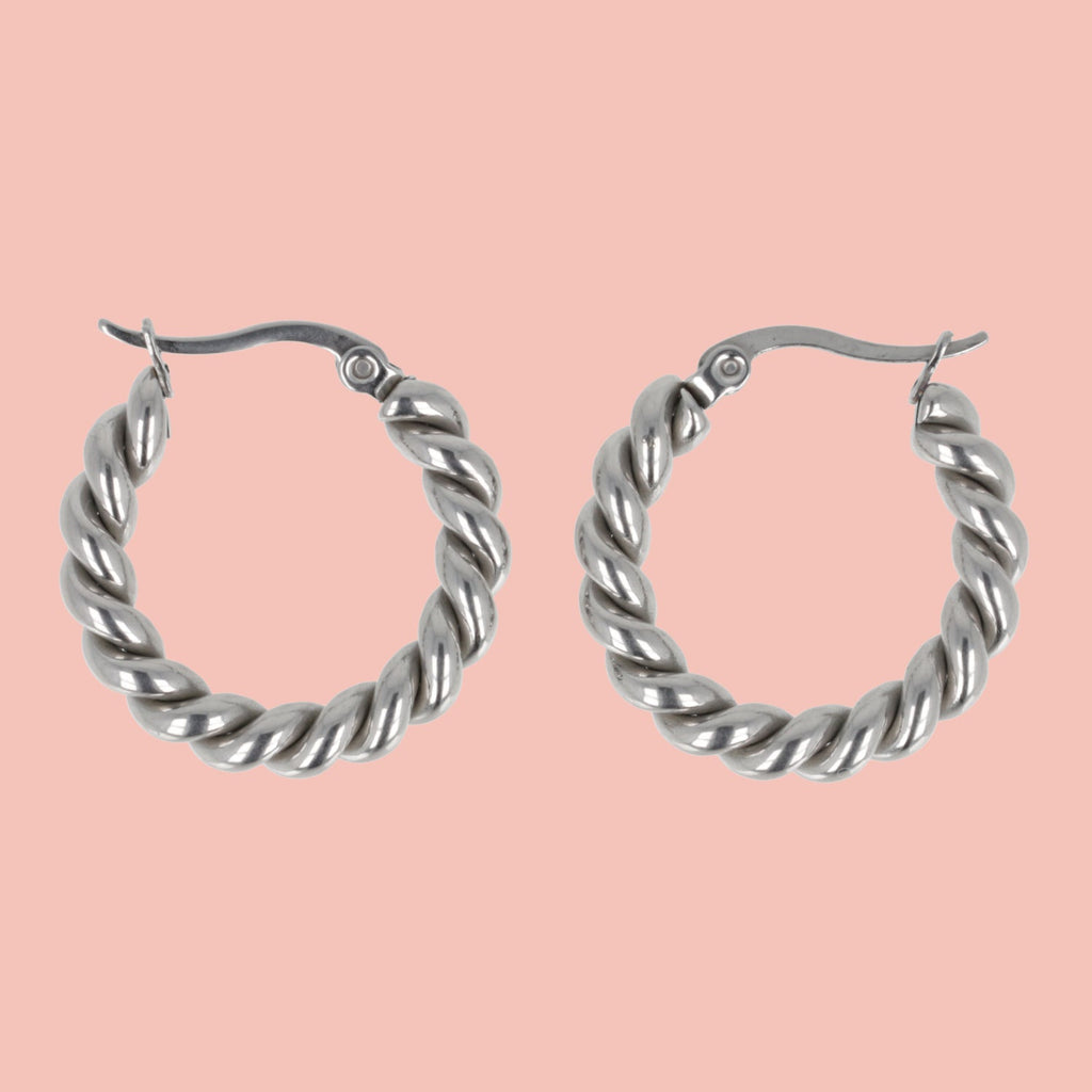 Twist and Shout Hoop Earrings