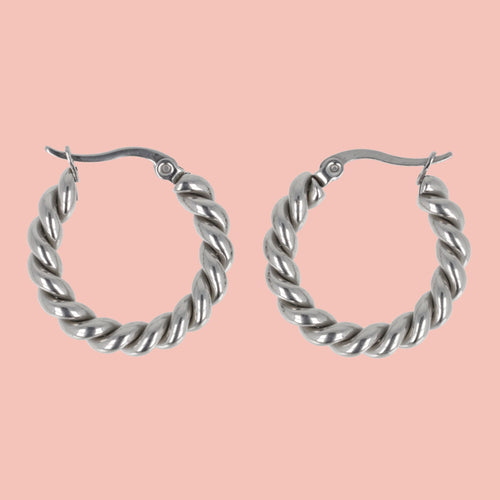 Twist and Shout Hoop Earrings
