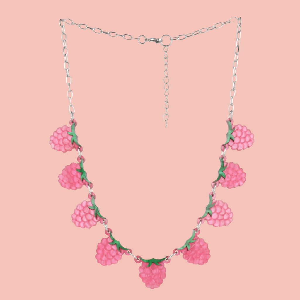The Punnet Necklace - Raspberries