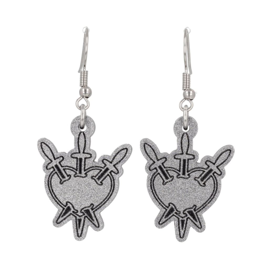 Three of Swords Earrings