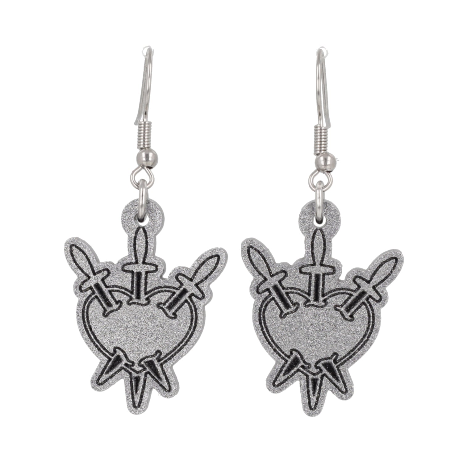 Three of Swords Earrings
