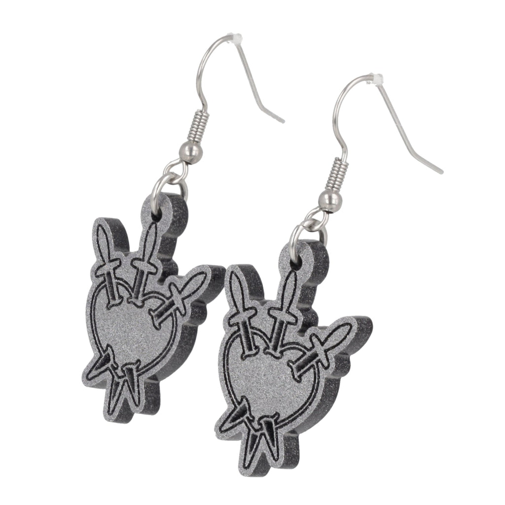 Three of Swords Earrings
