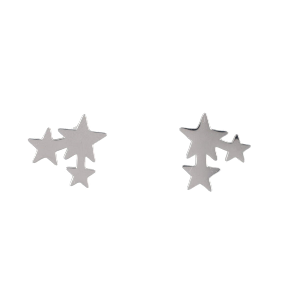 Triple Star Stud Earrings